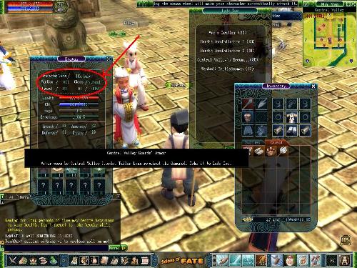 Scions of Fate - This is a picture i take showing how the bug works, you need to play for understanding it.   Btw, Scions of Fate is a MMORPG very new just 2 months ago released. It is totally free and you can download it from:  fate.netgame.com