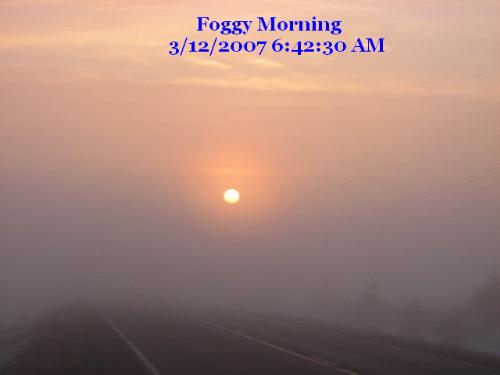 Early Morning - Foggy Sunrise