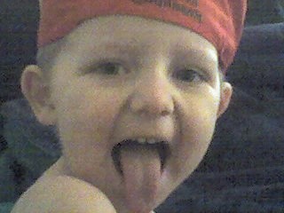My son - This is my so being a ham!