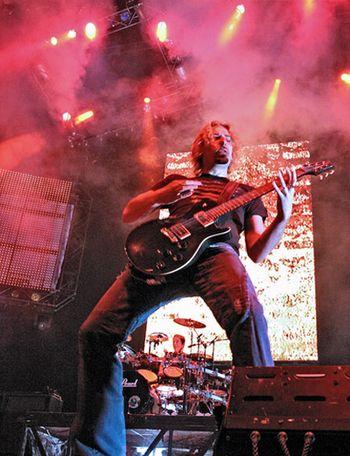 Chad Kroeger - Chad, from Nickelback, on stage.