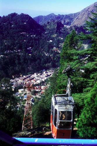cable car view of nainital - view of nainital from cable car   ref. wikipedia.org