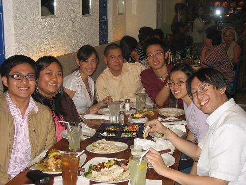 Birthday Buddies! - This picture was taken during two friends' birthday dinner at Cyma, a Greek inspired restaurant at Shangrila Mall.  I met these guys back in freshman college. Seven years later, we're still acting like kids. I can't believe it's already been seven years!