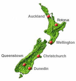 new zealand - new zealand map