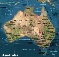 australia - map of australia