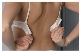 bra - unzipped bra