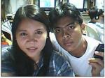joel and i - me and my boyfriend taken on an internet cafe.