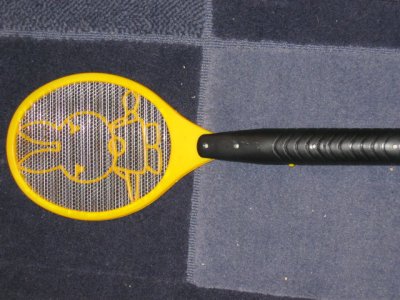 Mosquito Racquet - This is what it looks like. Totally fun! Satisfies all my sadistic urges. hahahah 