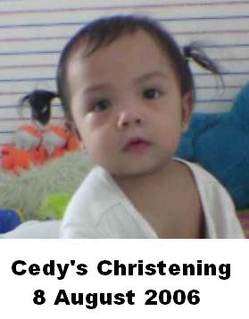 Cedy's Christening - This was the picture I inserted in the picture frames I gave as a souvenir for Cedy's christening.. Cedy's Christening - This was the picture I inserted in the picture frames I gave as a souvenir for Cedy's christening..