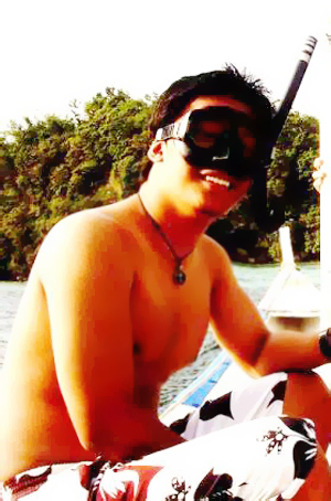 kiko snorkeling - taken in puerto galera