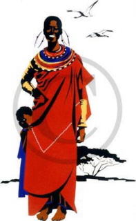 africa - one of traditonal costume