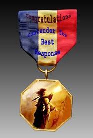 tsk tsk - You are in the running for best medal!