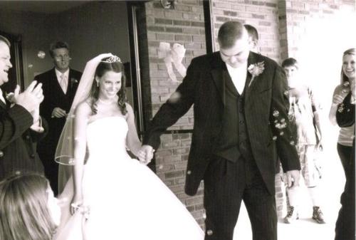 my sister and her hubby  - a pic i took of my sister and her new hubby