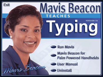 Typing - an image of the popular program Mavis Beacon Typing Tutor