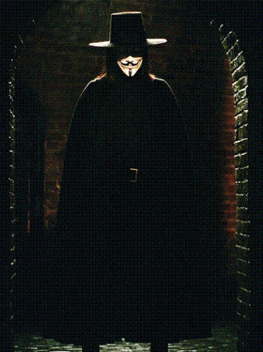 v for vendetta - in the alley