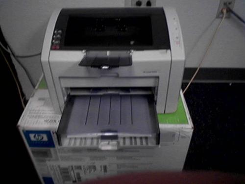 Printer - Here is the HP 1022 Laserjet printer I use at work. We just received it and it works great and much faster than my previous printer.