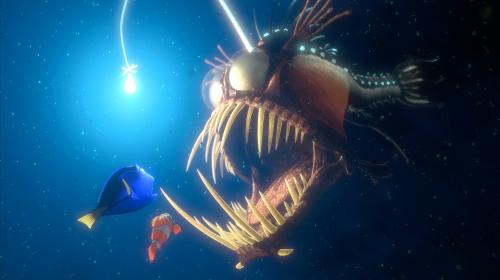 Finding Nemo - Oh! Look at that light! I wonder where it's coming from...    ...   Swim!!!!!!!!!!!!!!
