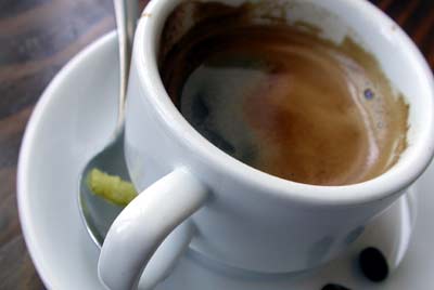 coffee with lemon - a cup of coffee with lemon