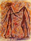 relationship - this a painting of 2 people probably in love and still fighting for their love