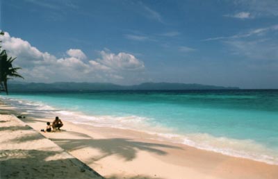 boracay beach - is picture is captured at the white sand beach resort in boracay.