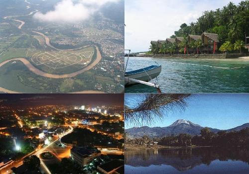 davao city - An aerial view of Davao City at day and at night, a picture of the majestic Mt. Apo and the great Pearl Farm