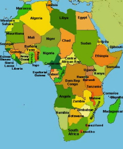 africa - map of africa