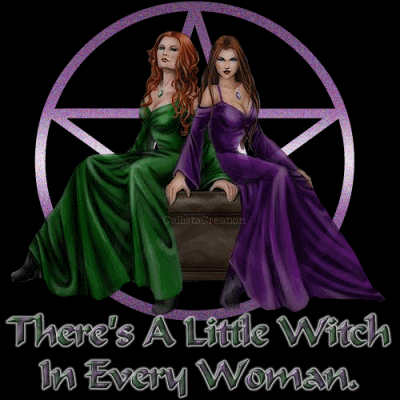 Two witches - Like the picture says...There's a little witch in everyone.