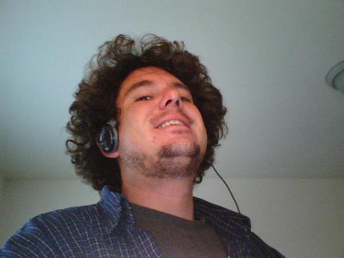 Me and my 'big hair' - Just a picture of me in the morning after a shower with a huge afro.