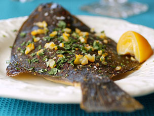 Whole Baked Flounder - Flounder baked whole, bones in and head and tail in tact Whole Baked Flounder - Flounder baked whole, bones in and head and tail in tact