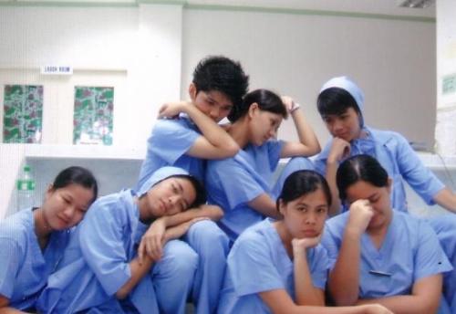 HopeFully future D.R nuRses - taken when we had a duty on a hospital,,. as Delivery Room Nurses.. exciting.. wonderful experience!!