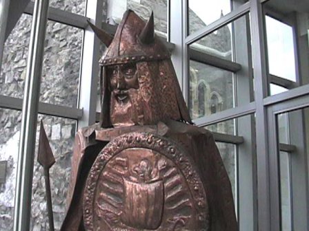 A viking statue - Dublin City.