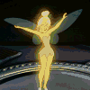 disney - disney's tinkerbell looking at herself in a mirror