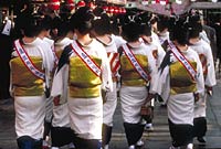 japan - japanese in traditional costume