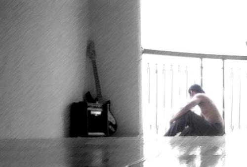 abandoned unit - i took this photo from an abandoned condominium unit..    got back home and edited it..