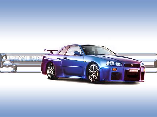 nissan skyline - this is a pic of nissan skyline GTR