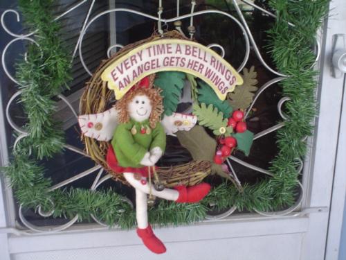 Christmas Wreath - This is the Christmas Wreath that is still on my front door.