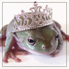 Frog prince, fairtale - A frog and his c rown, like right out a fairytale