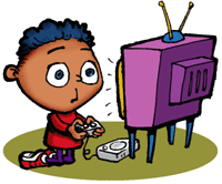 video game - kid playing video game