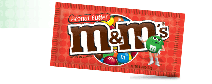 Peanut Butter M&M's - One of the newer flavors in the M&M family, available in regular and medium sizes.