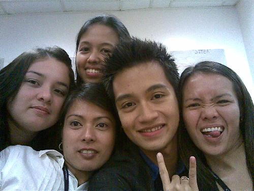 with officemates - here is a picture of me with my officemates.
