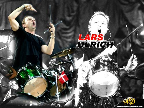 Lars Ulrich from Metallica - This is a photo of the legendary lars ulrich. It is edited and some is black and white. Cool effect.