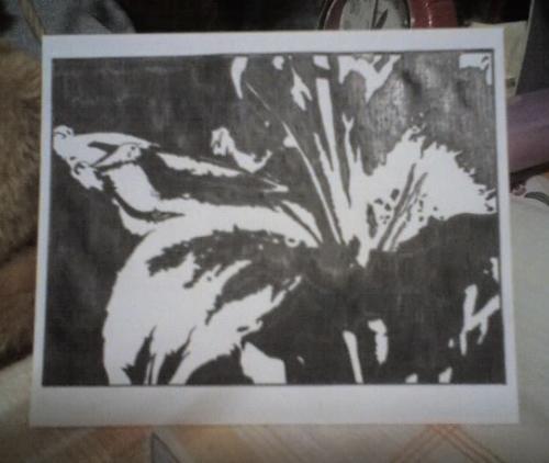 The Envelope - It's actually just an envelope where I drew that flower in order to give to my B as a gift.. I really like that design that's why I choose it.. :)