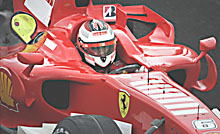 Kimi in a Ferrari - Kimi in a Ferrari F1 car