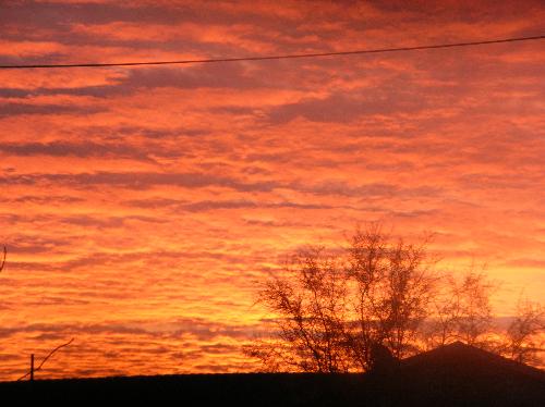 beautiful sunset - This was the scene from my backyard!