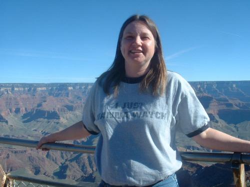 Grand Canyon - Michelle at the Grand Canyon.