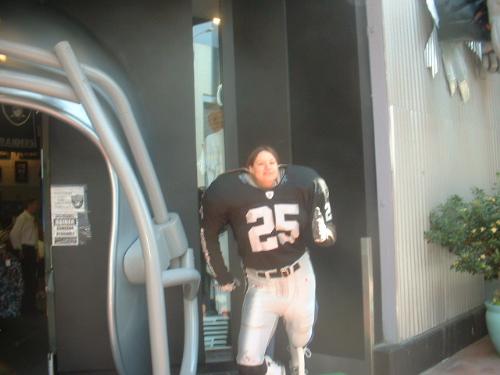 Universal Studios - Here I am in a Raider's??? uniform at Universal Studios in California.