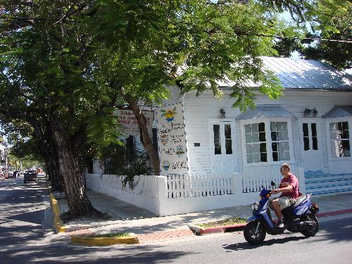 A street in Key West Florida  - WE went on a bus trip to Kew West Florida. her eis a picture we took there