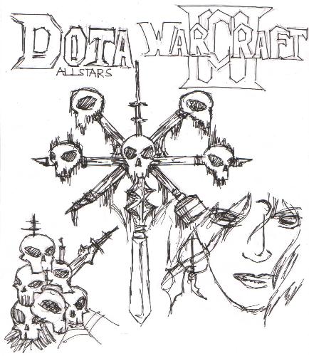 dota - isn't it nice?  a picture drawn inspired by DOTA.... please ICEFROG!! make it your loading screen!!
