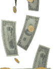 falling money - falling bills, falling money