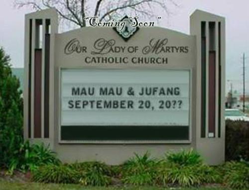 Our Church Sign *Someday* - I've just found a generator of this from another site, but hopefully we will have that someday.. :)