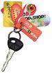 discount cards - many little discount cards hanging on your key chain  they dangle, they get in your way and they are annoying they come in many colors